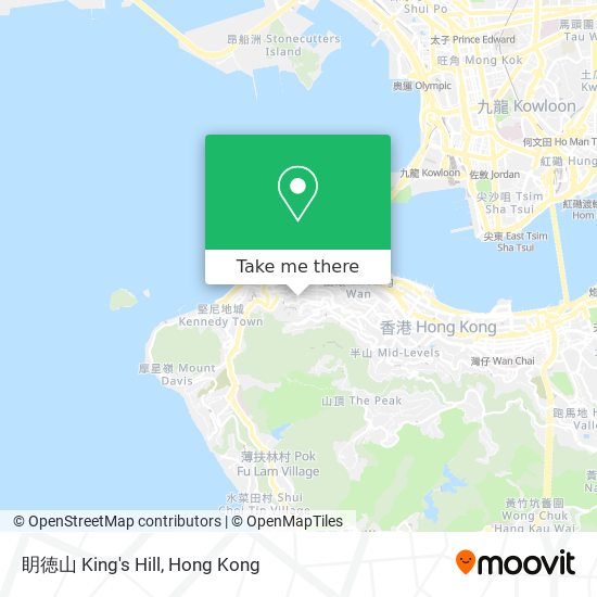 眀徳山 King's Hill map