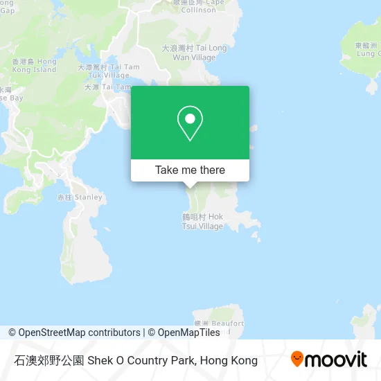 石澳郊野公園 Shek O Country Park map