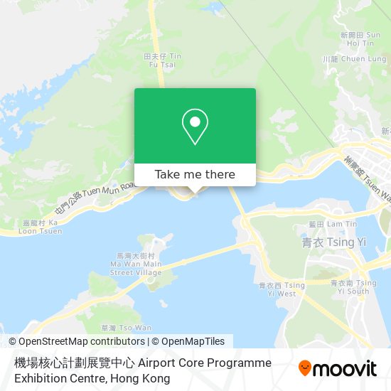 機場核心計劃展覽中心 Airport Core Programme Exhibition Centre地圖