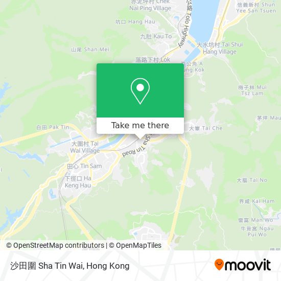 沙田圍 Sha Tin Wai map