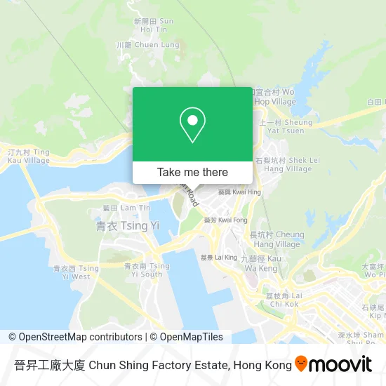 晉昇工廠大廈 Chun Shing Factory Estate map