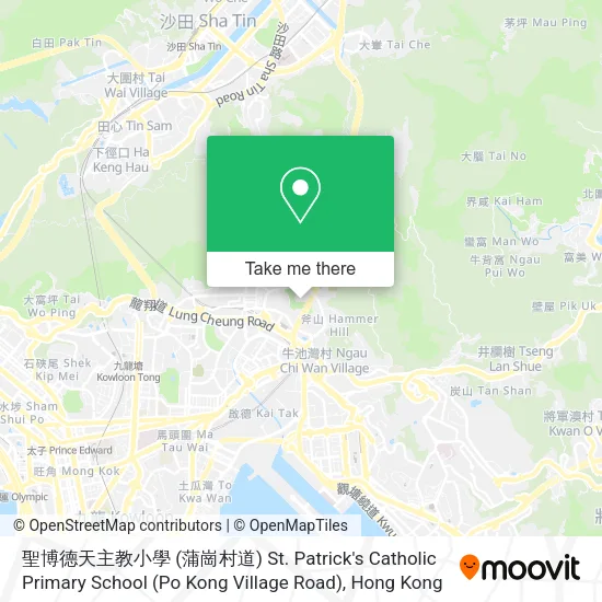 聖博德天主教小學 (蒲崗村道) St. Patrick's Catholic Primary School (Po Kong Village Road)地圖