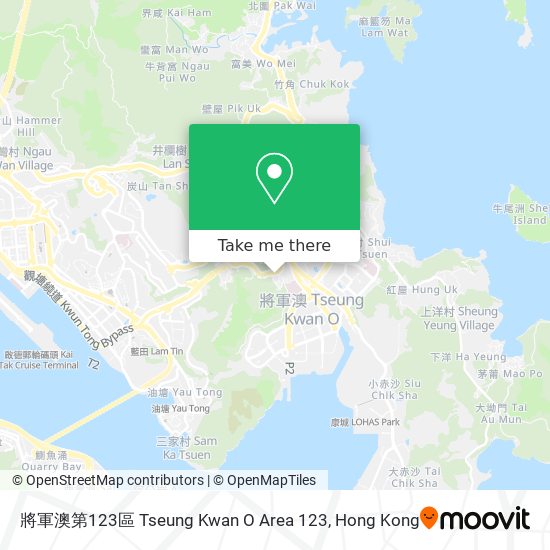 將軍澳第123區 Tseung Kwan O Area 123地圖