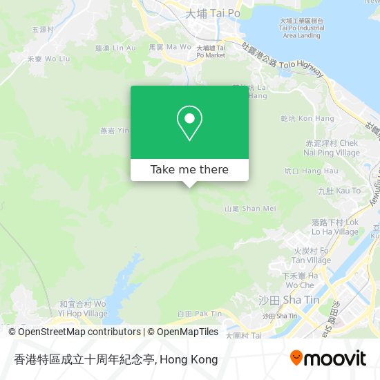 香港特區成立十周年紀念亭 map