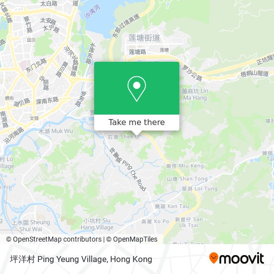 坪洋村 Ping Yeung  Village map