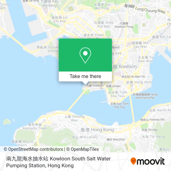南九龍海水抽水站 Kowloon South Salt Water Pumping Station map