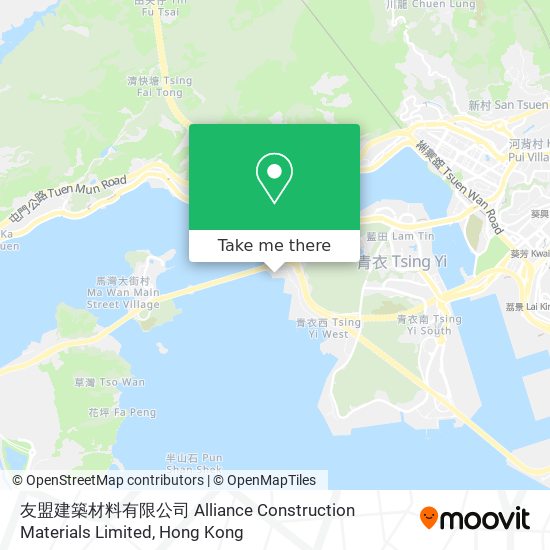 友盟建築材料有限公司 Alliance Construction Materials Limited地圖