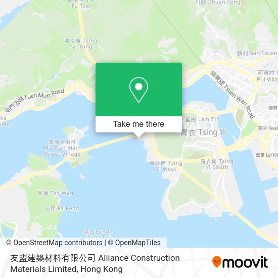 友盟建築材料有限公司 Alliance Construction Materials Limited地圖