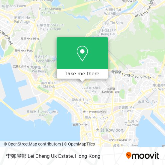 李鄭屋邨 Lei Cheng Uk Estate map