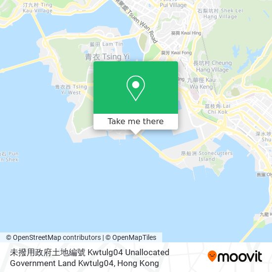 未撥用政府土地編號 Kwtulg04 Unallocated Government Land Kwtulg04 map