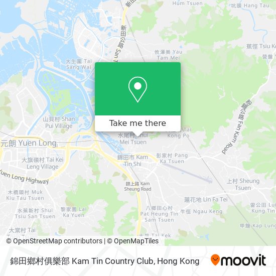 錦田鄉村俱樂部 Kam Tin Country Club map