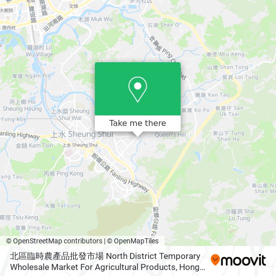 北區臨時農產品批發市場 North District Temporary Wholesale Market For Agricultural Products map