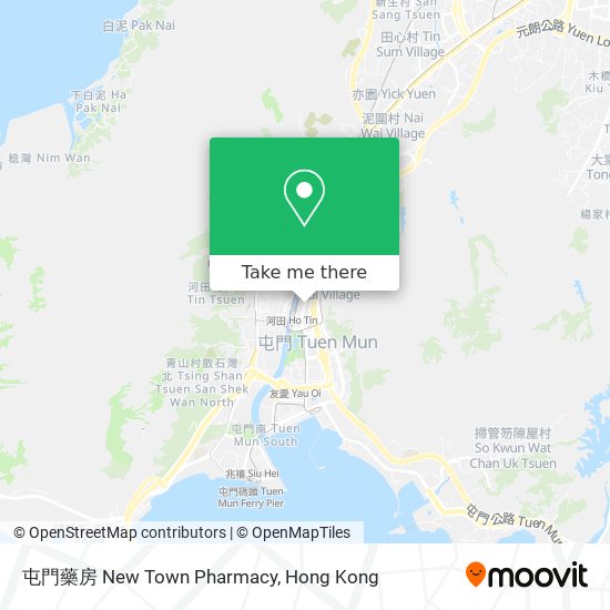 屯門藥房 New Town Pharmacy map