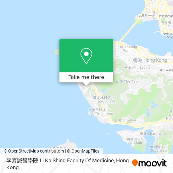 李嘉誠醫學院 Li Ka Shing Faculty Of Medicine map