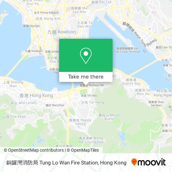 銅鑼灣消防局 Tung Lo Wan Fire Station地圖