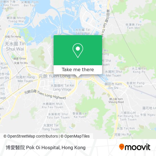 博愛醫院 Pok Oi Hospital map