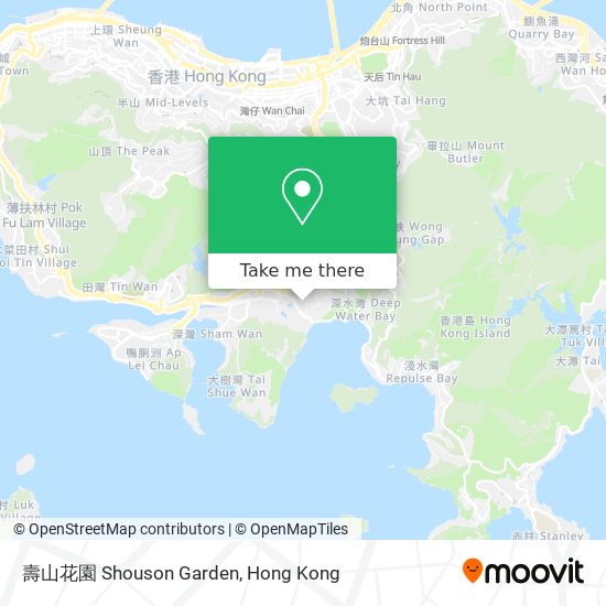 壽山花園 Shouson Garden map