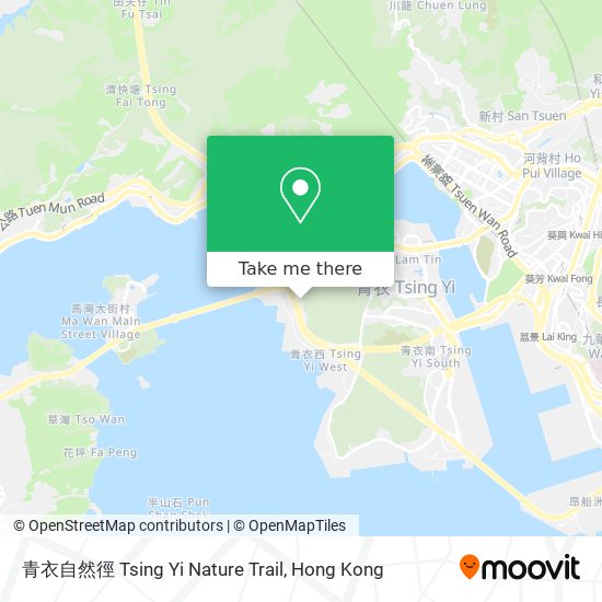 青衣自然徑 Tsing Yi Nature Trail map