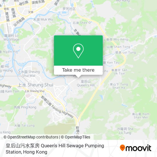 皇后山污水泵房 Queen's Hill Sewage Pumping Station map