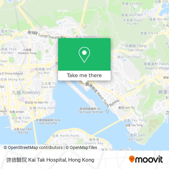 啓德醫院 Kai Tak Hospital map