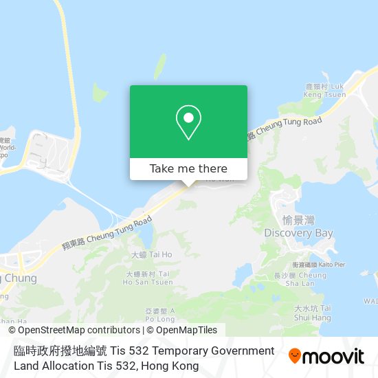 臨時政府撥地編號 Tis 532 Temporary Government Land Allocation Tis 532 map