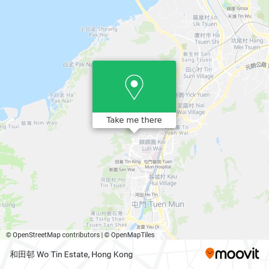 和田邨 Wo Tin Estate map