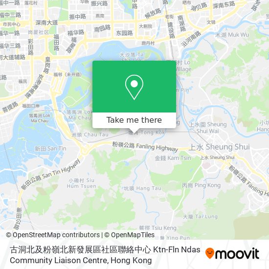 古洞北及粉嶺北新發展區社區聯絡中心 Ktn-Fln Ndas Community Liaison Centre map