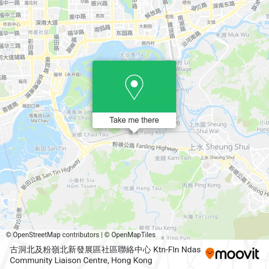 古洞北及粉嶺北新發展區社區聯絡中心 Ktn-Fln Ndas Community Liaison Centre地圖