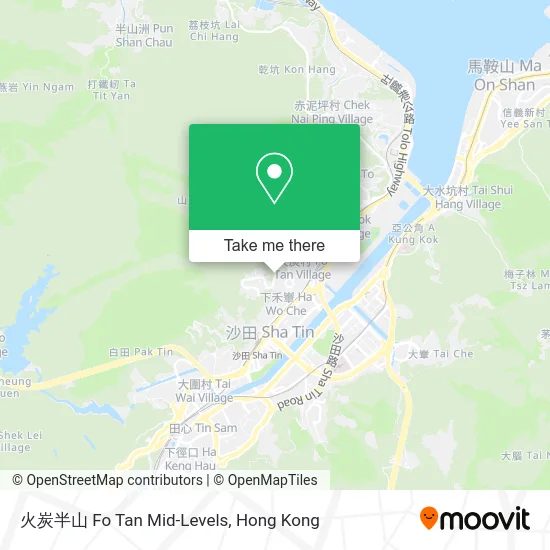 火炭半山 Fo Tan Mid-Levels map