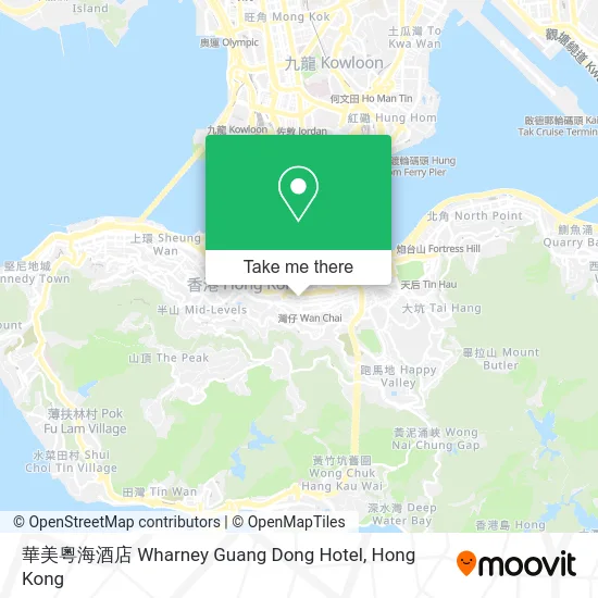 華美粵海酒店 Wharney Guang Dong Hotel map