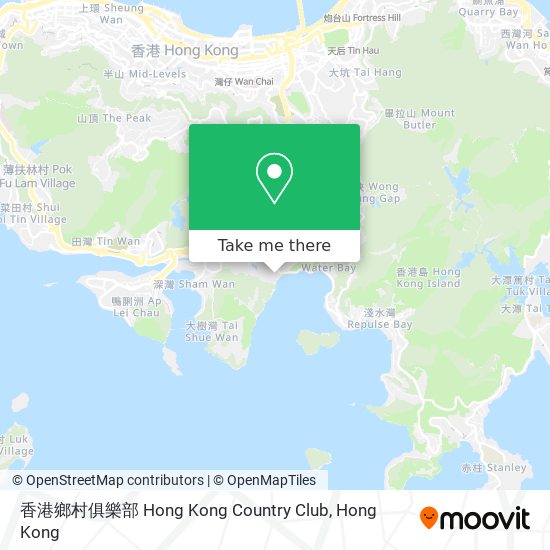 香港鄉村俱樂部 Hong Kong Country Club map