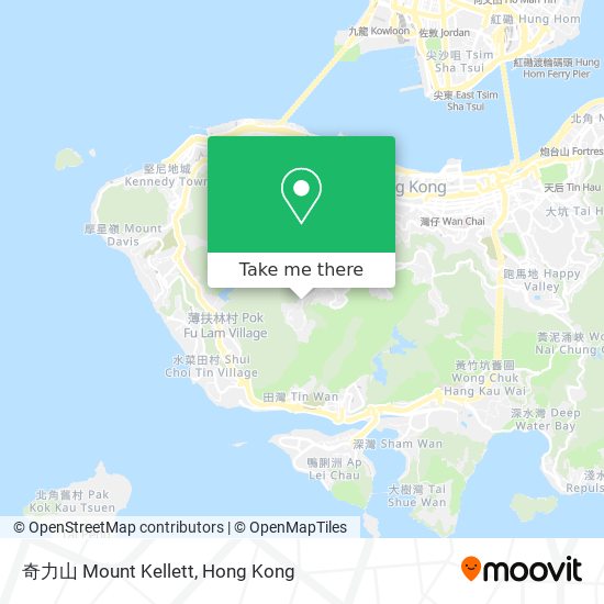 奇力山 Mount Kellett map