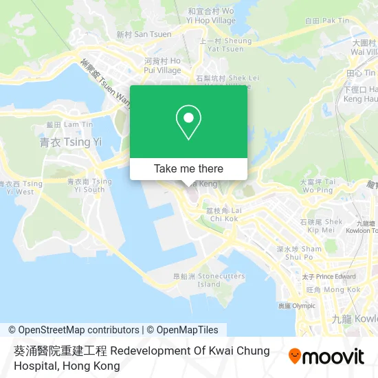 葵涌醫院重建工程 Redevelopment Of Kwai Chung Hospital map