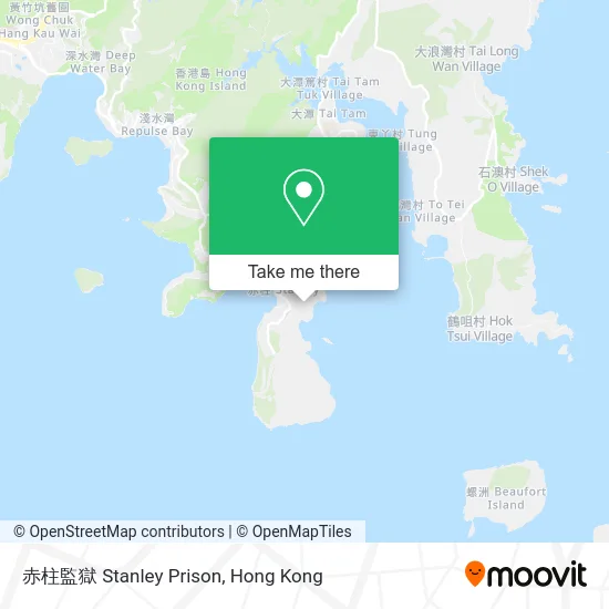 赤柱監獄 Stanley Prison map