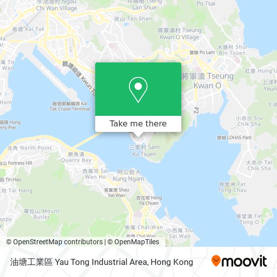 油塘工業區 Yau Tong Industrial Area map