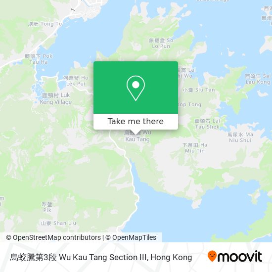 烏蛟騰第3段 Wu Kau Tang Section III地圖