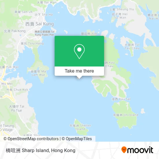 橋咀洲 Sharp Island地圖