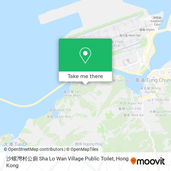 沙螺灣村公廁 Sha Lo Wan Village Public Toilet map