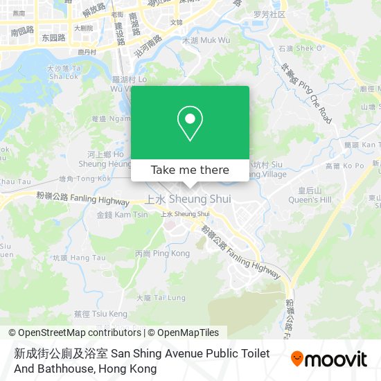 新成街公廁及浴室 San Shing Avenue Public Toilet And Bathhouse地圖