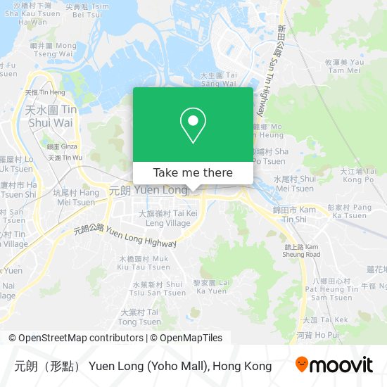 元朗（形點） Yuen Long (Yoho Mall) map