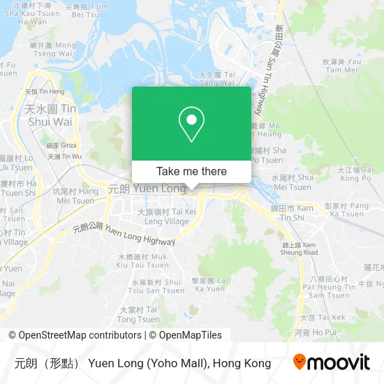 元朗（形點） Yuen Long (Yoho Mall)地圖