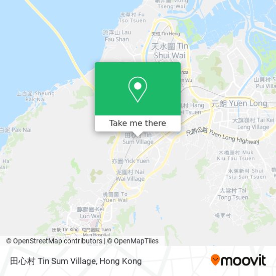 田心村 Tin Sum Village map