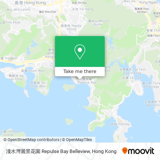 淺水灣麗景花園 Repulse Bay Belleview map