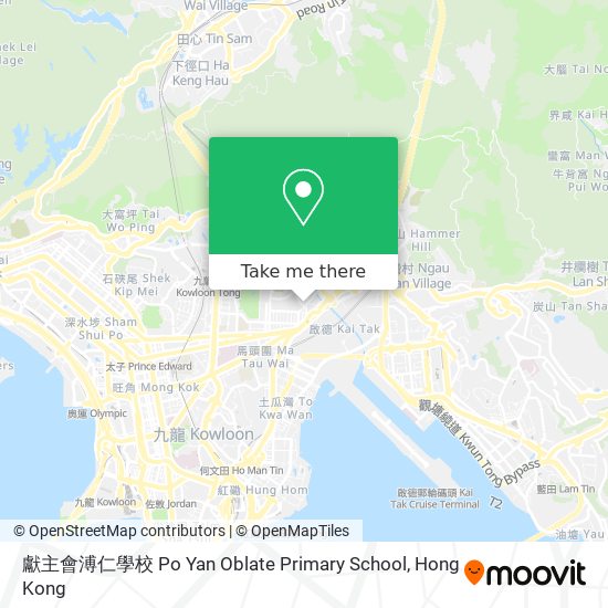 獻主會溥仁學校 Po Yan Oblate Primary School map