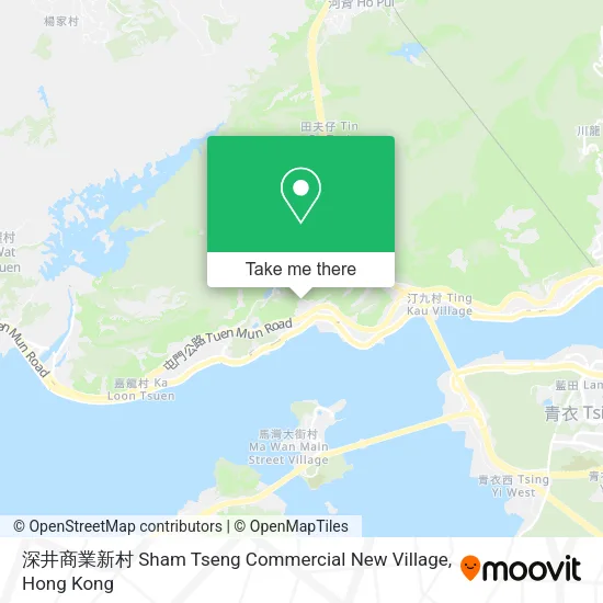深井商業新村 Sham Tseng Commercial New Village地圖