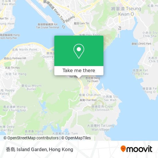 香島 Island Garden map