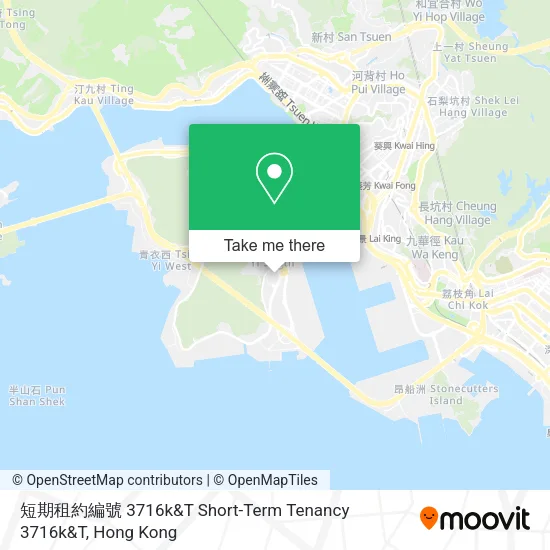 短期租約編號 3716k&T Short-Term Tenancy 3716k&T地圖
