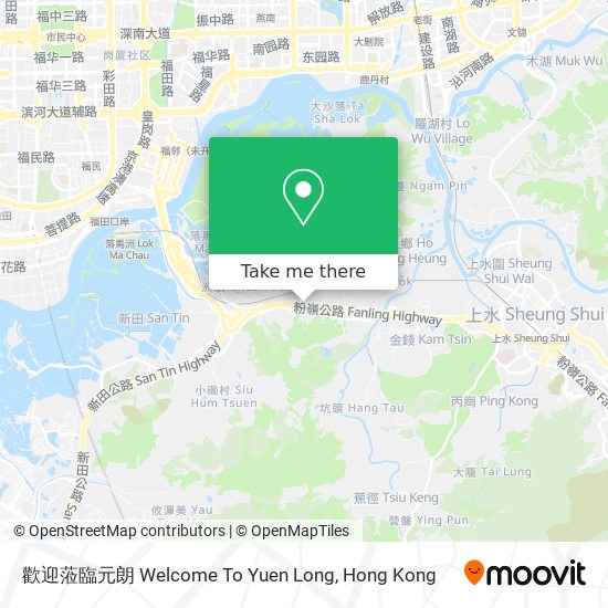 歡迎蒞臨元朗 Welcome To Yuen Long地圖