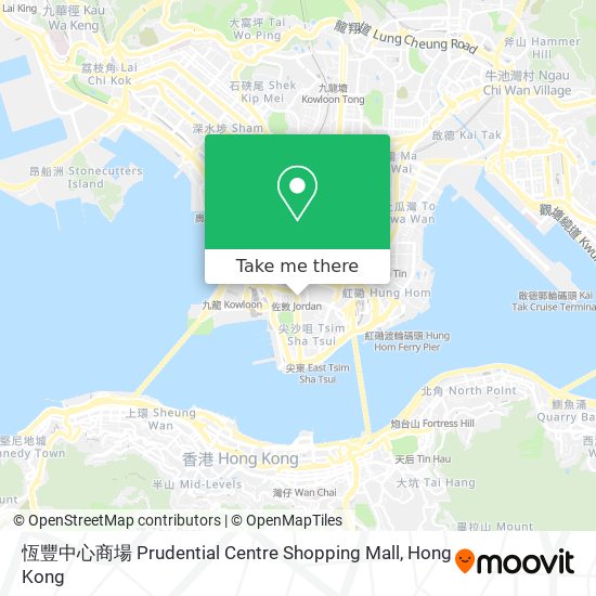 恆豐中心商場 Prudential Centre Shopping Mall map