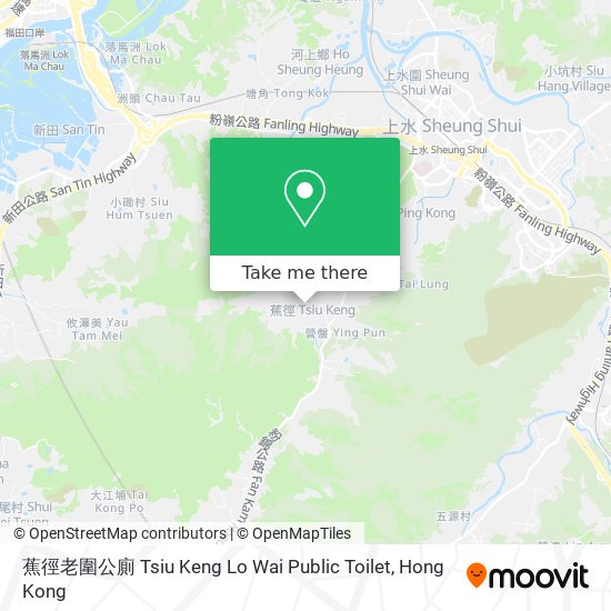 蕉徑老圍公廁 Tsiu Keng Lo Wai Public Toilet map